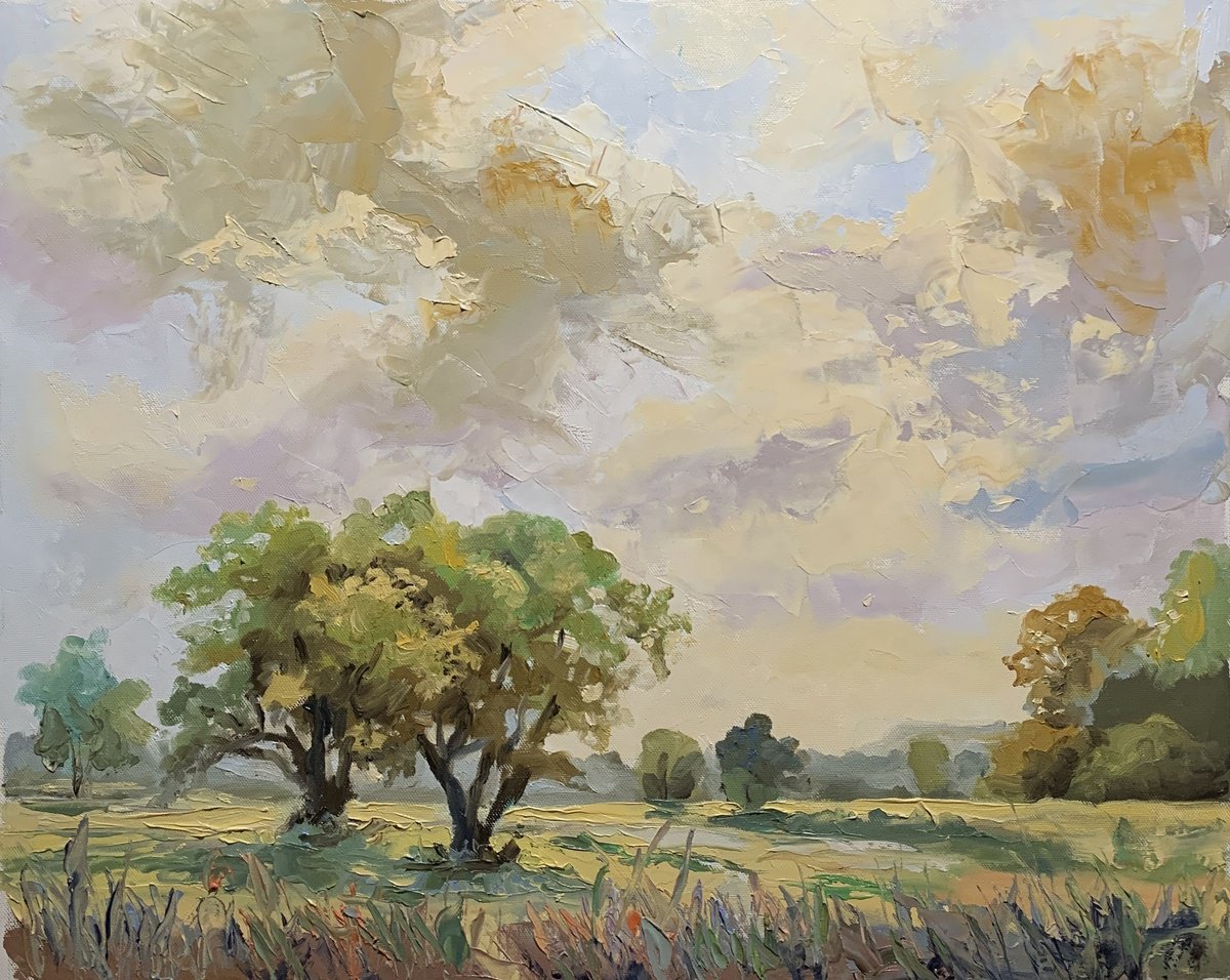 Beneath The Golden Sky. By Vita Schagen, 20 X 16, Artwork For Sale On Artfinder