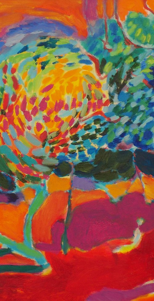 The wind blowing in the orchard by Maja Grecic
