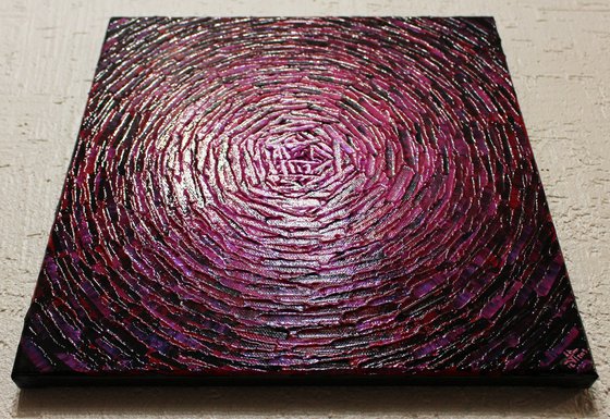 Burst of pink red color