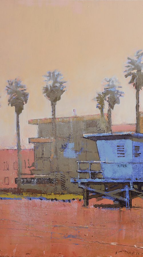 "Hot Morning" 48x36" Modern Contemporary Art by Bo Kravchenko by Bo Kravchenko