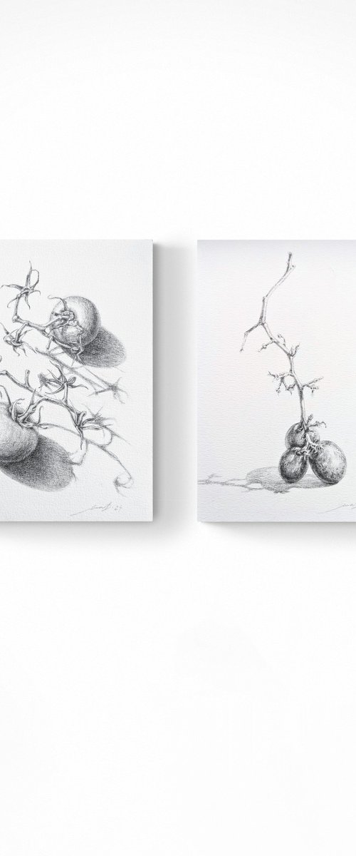 diptych still life by Yana Dulger