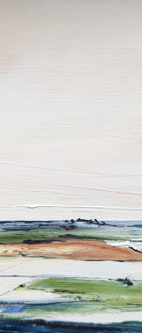 Miniature Abstract Chilterns Landscape #4 by Jo Earl