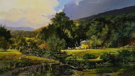 Summer by the pond