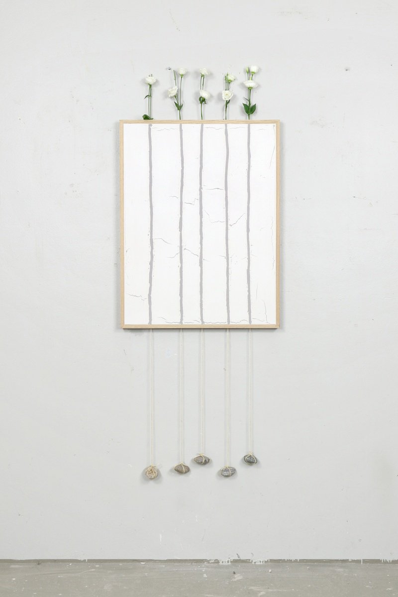 Geometric Abstract Painting By Johan Soderstrom, 25 X 63, #494 Elegy, Original Artwork