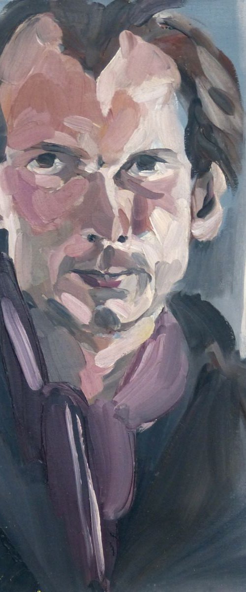 Portrait of Philippe Coupet, oil on canvas 38x46 cm by Frederic Belaubre