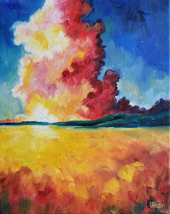 "Fire Within" - Landscape - Clouds