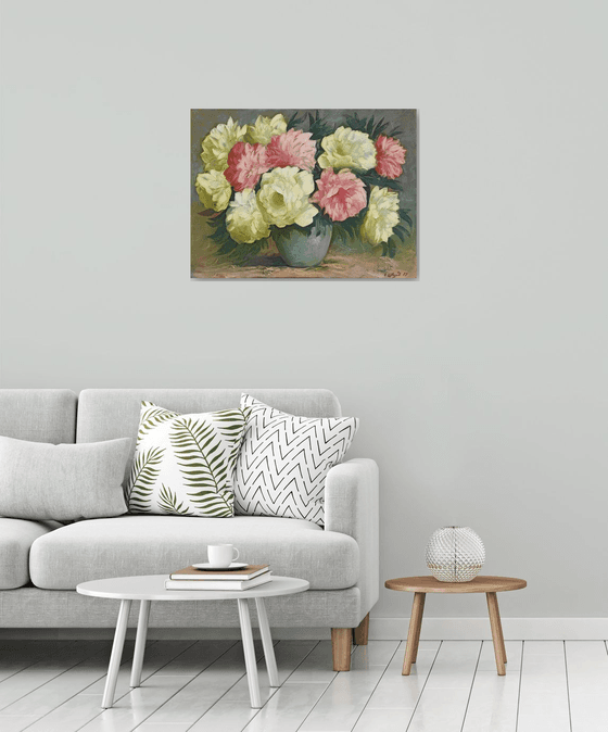 Peonies  in vase