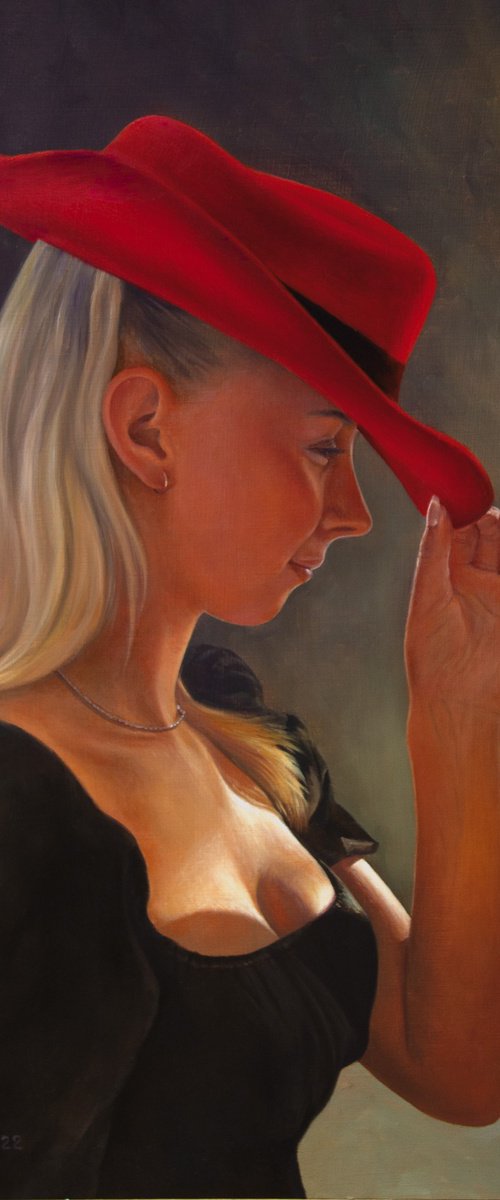 Girl with the red Bonnet by Mayrig Simonjan