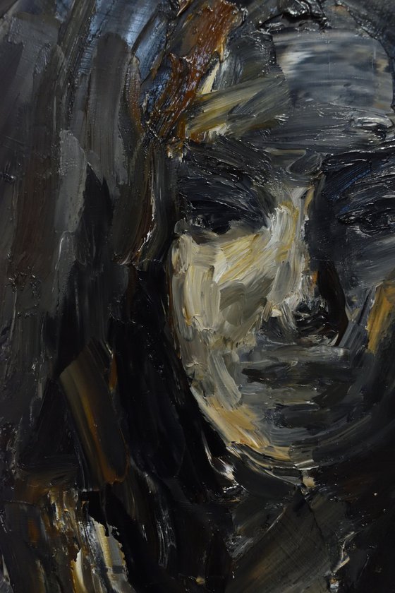 Portrait in dark tones