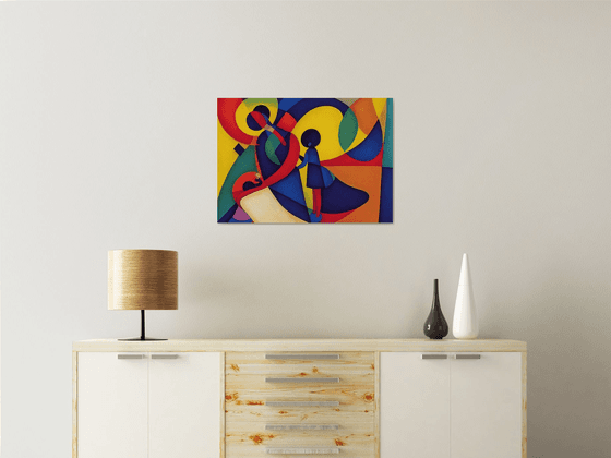 Newborn (inspired by Kandinsky) |  27,6"x19,7" (70x50 cm)