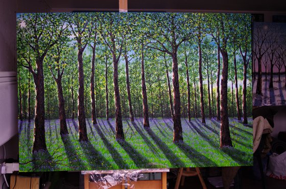 Spring Time in the Forest. 100cm X 150cm