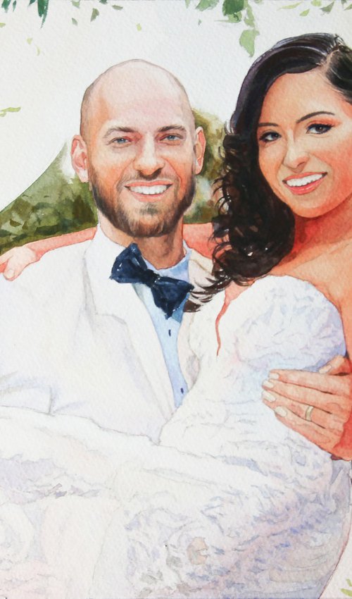 Portrait of "Newlyweds" by Alina Shangina ❤️