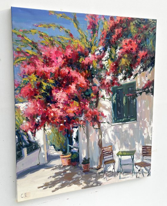 "Blooming yard of Greece"