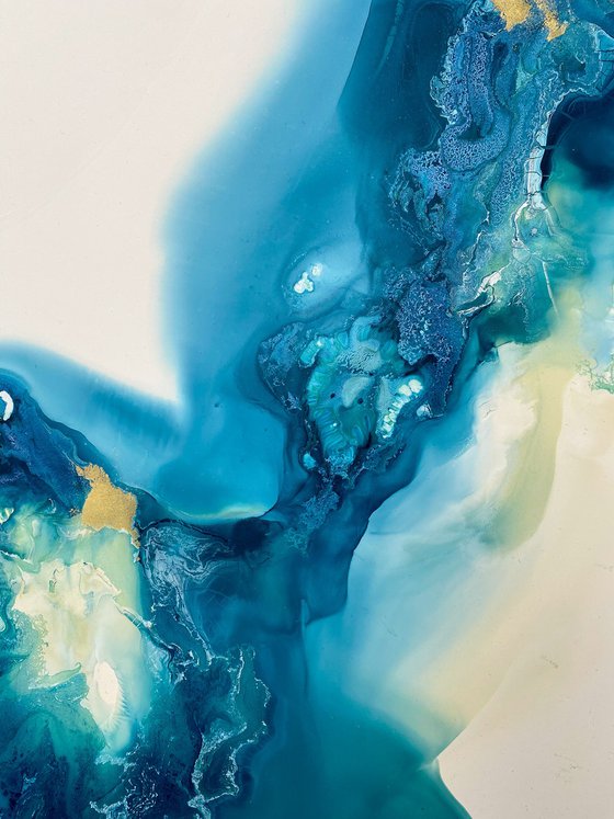 Blue Ocean Abstract Painting