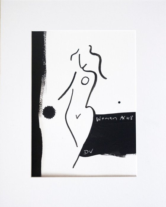 Women series line drawings - set of four #4