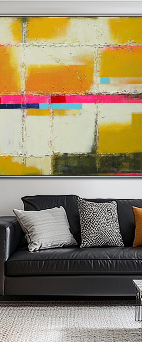 Untitled in soft yellow by Ronald Hunter