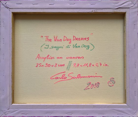 THE VAN DOG DREAMS - ( 25 x 30 cm )