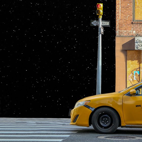 Yellow Taxicab, New York - 12 x 18"