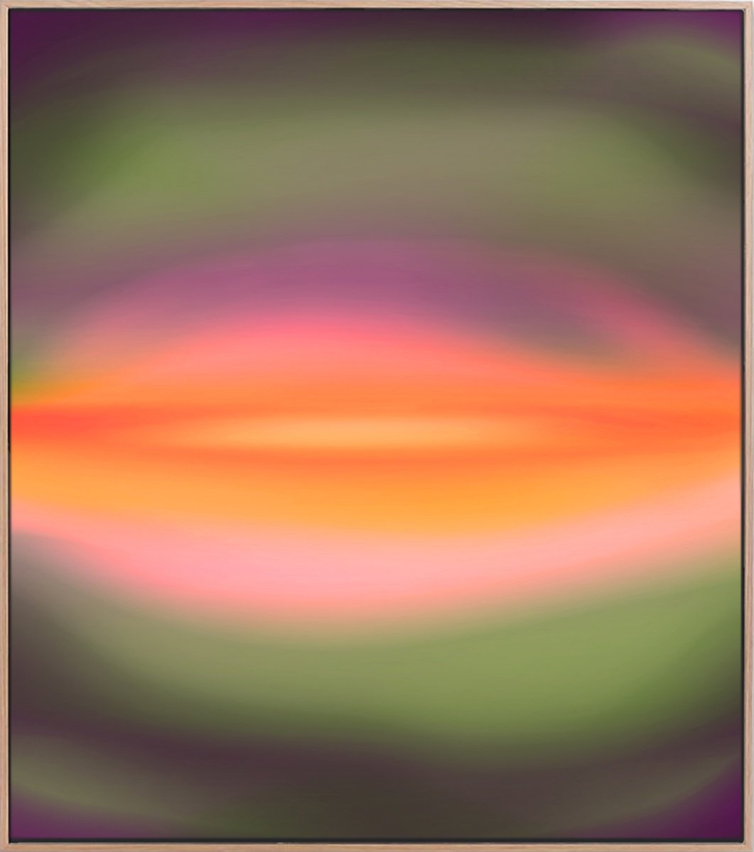 Organic Landscape Acrylic Painting By Jonas Peres, 30 X 33, Sweet Soul, Study 4, Original Artwork