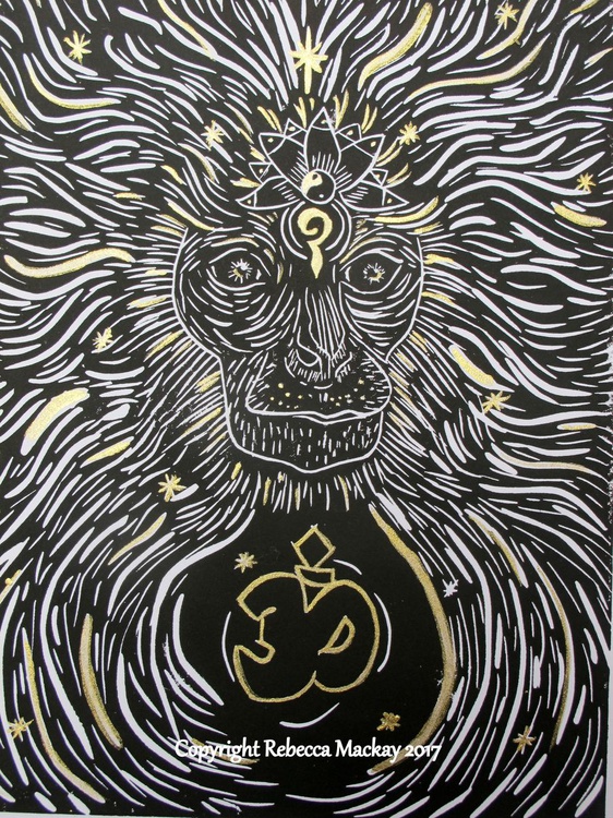 Golden Langur Monkey Linocut Print The Gold Edit Artfinder Golden langur (trachypithecus geei) is an old world monkey found in a small region of western assam, india and in the neighboring foothills of the black. golden langur monkey linocut print the gold edition