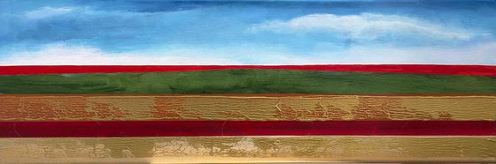 Golden Corn And Red Poppies