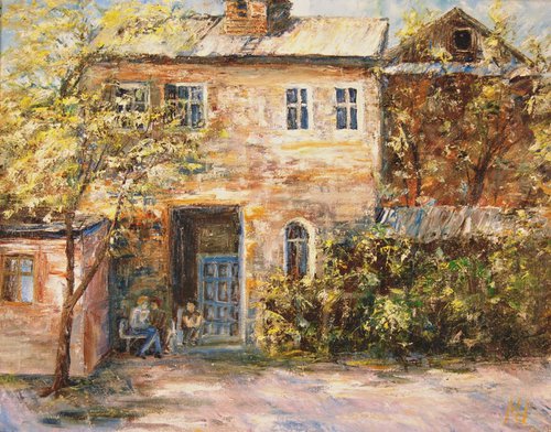 Afternoon at the old house by Mikhail  Nikitsenka