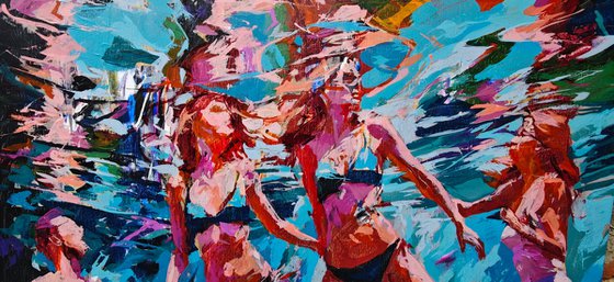 Over the blue mirror