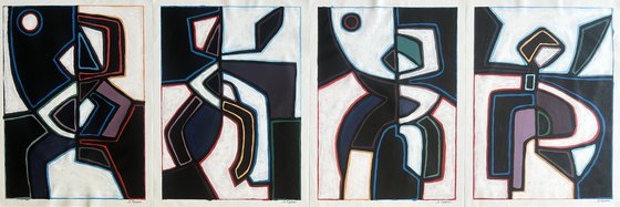 Dancing in Sync (Set of 4)