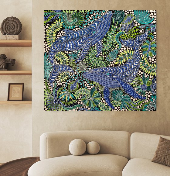 Blue Whales in the Depths