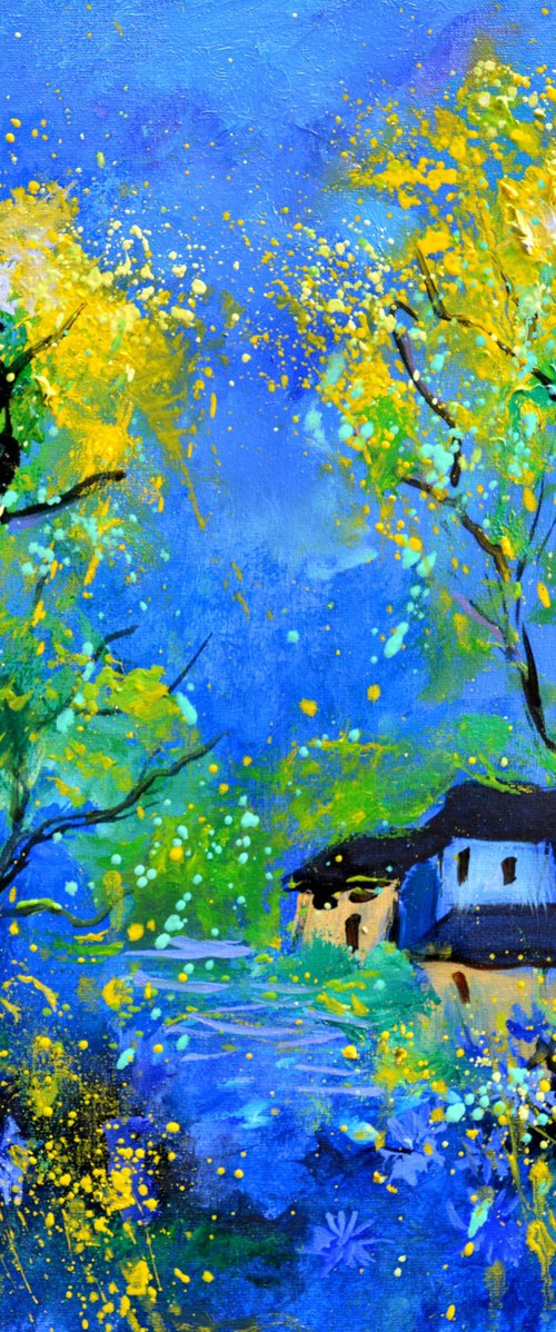 Blue landscape by Pol Henry Ledent