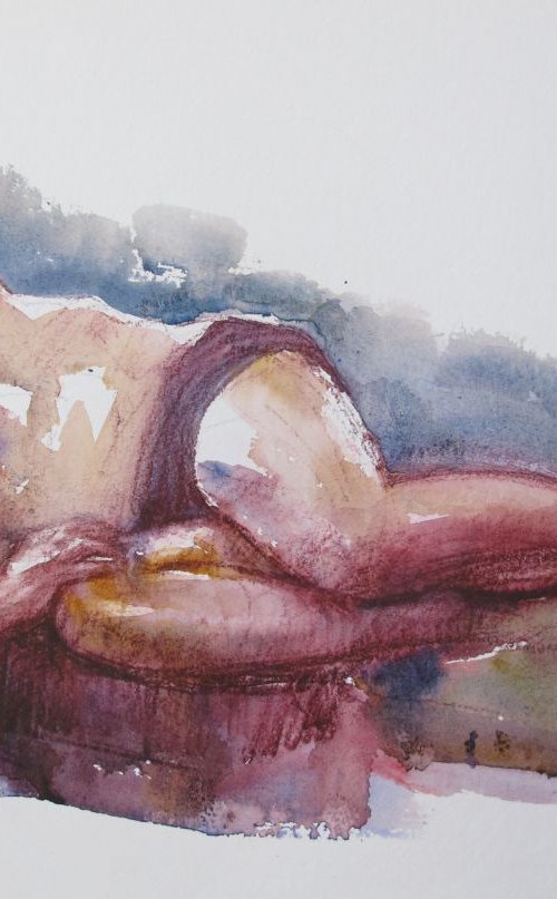 reclining male nude by Rory O’Neill