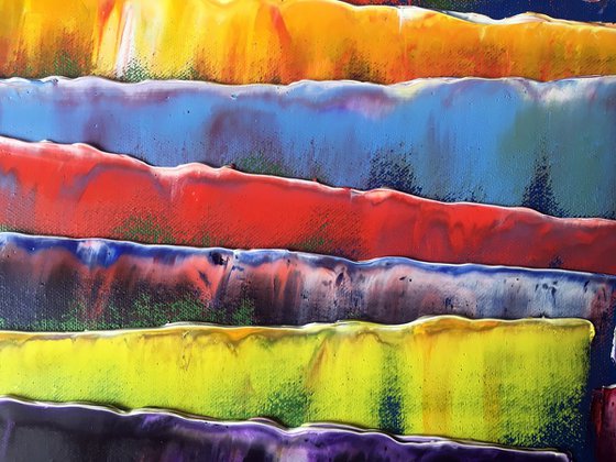"Crooked And Beautiful" - FREE USA SHIPPING + Save As A Series - Original Large PMS Abstract Quadriptych Oil Paintings On Canvas - 44" x 36"