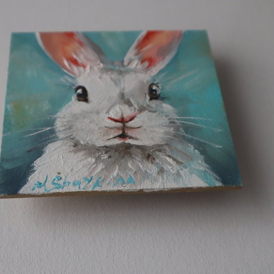 Bunny Painting Framed