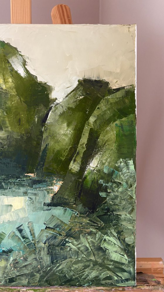 Tropical mountain Lagoon