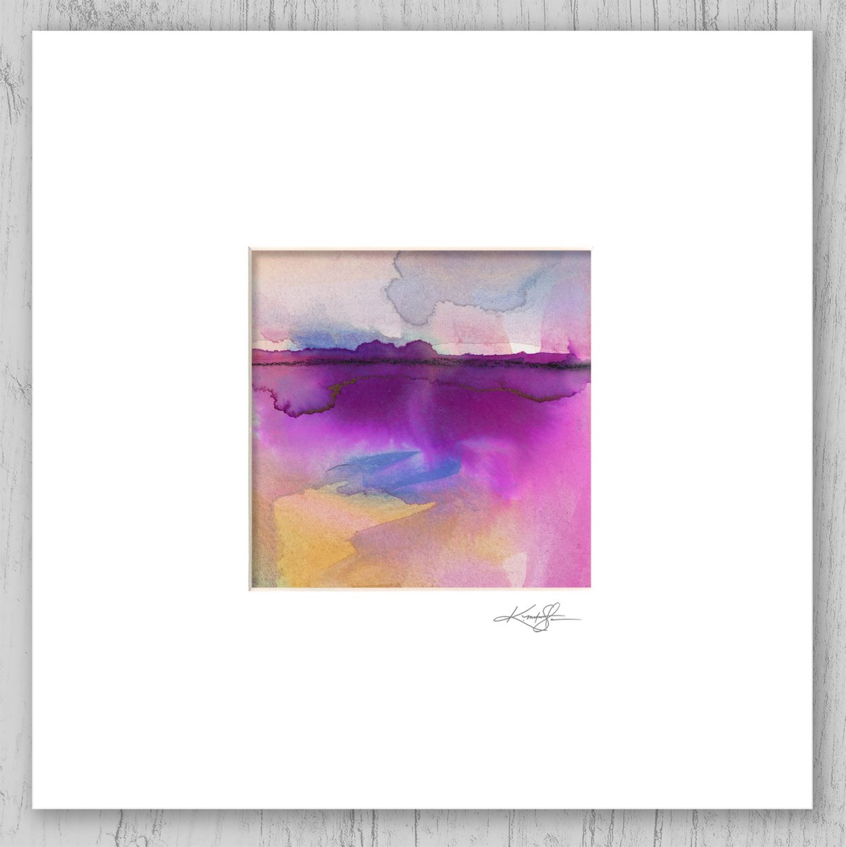 A Mystic Dream Journey 10 - Small Abstract Landscape Painting by Kathy Morton Stanion by Kathy Morton Stanion