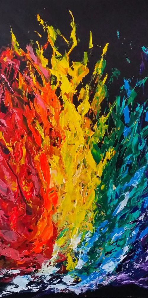 Colour Blast (Large, STUNNING) by Mel Graham