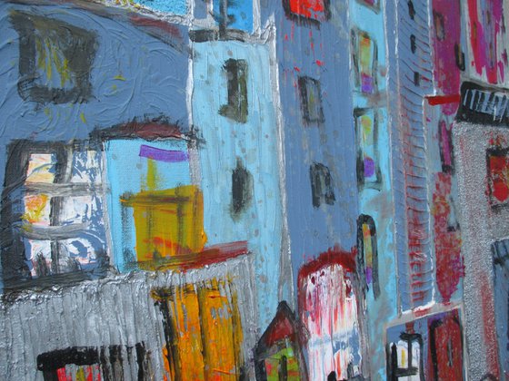 blue summer city
