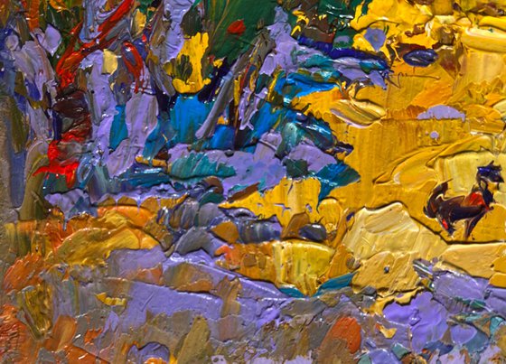 Alley in the autumn park