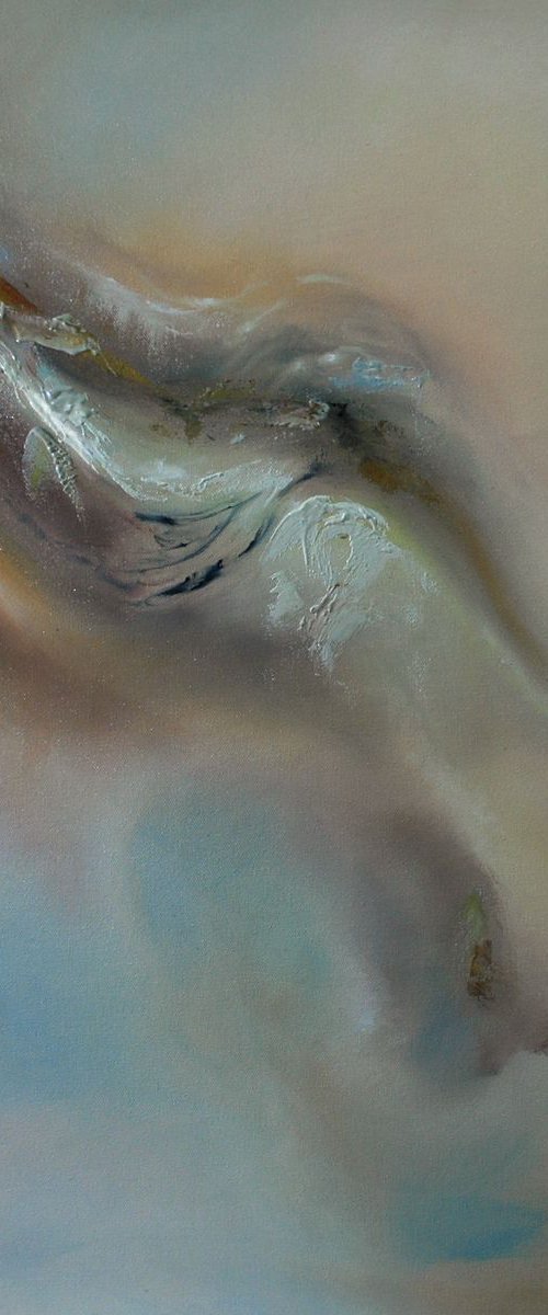 Abstract landscape, 30x30 in by Vishalandra Dakur