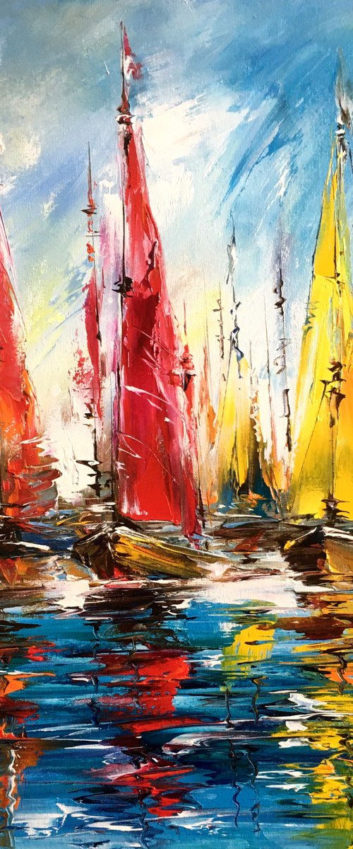 Sailboats by Olexandr Romanenko