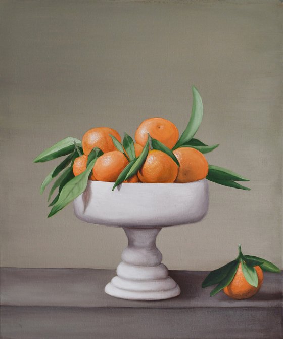 Still life with tangerines