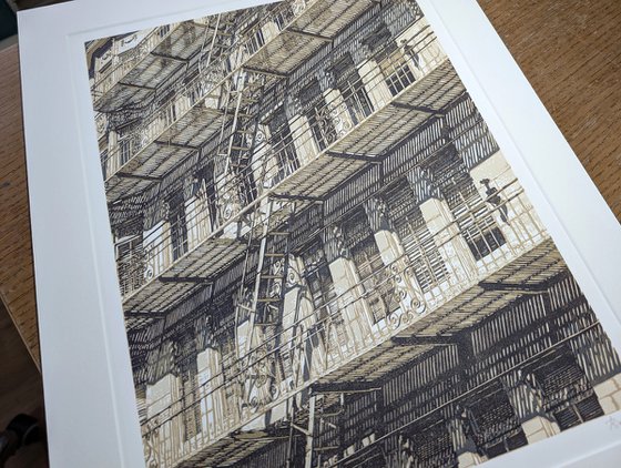 Fell Street Fire Escapes