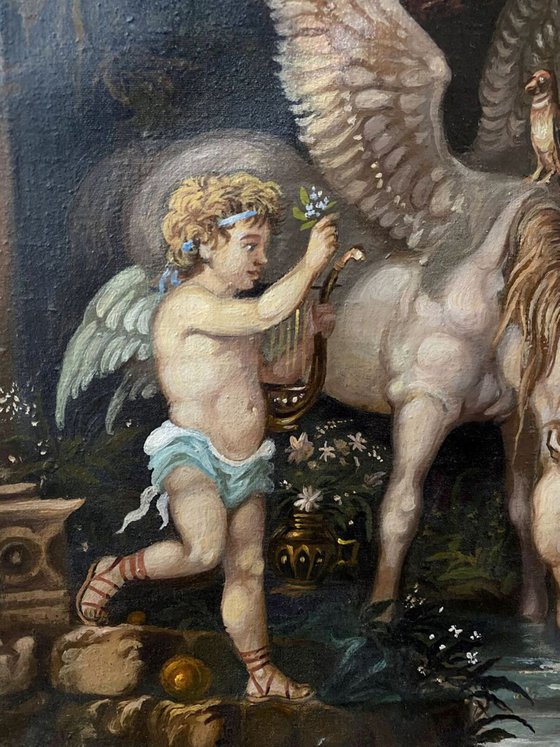 Pegasus and Cupids