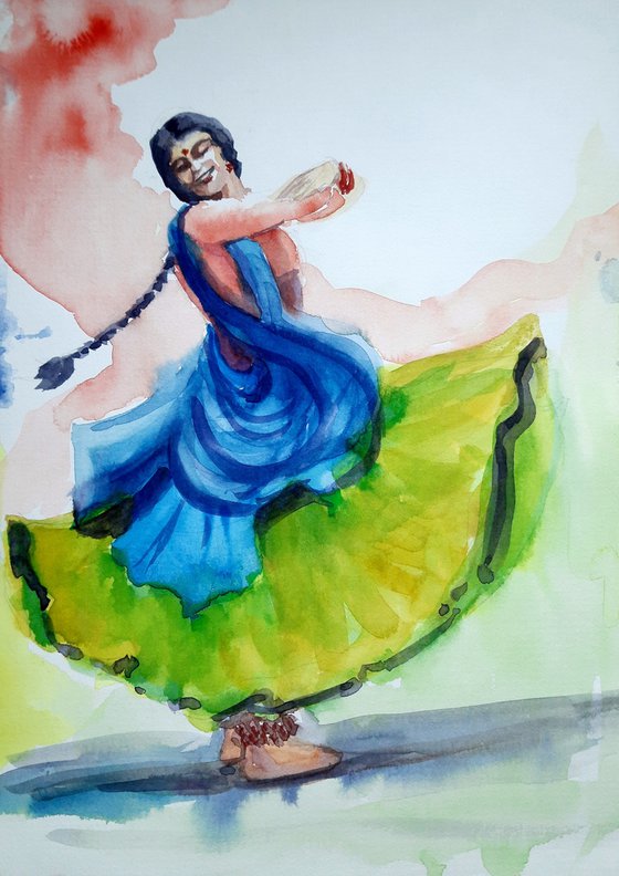 Gypsy dancer of India