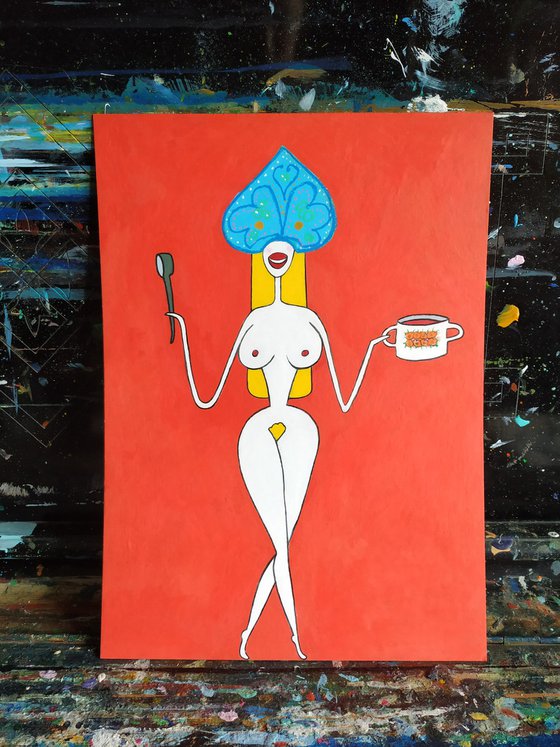 Nude with borscht