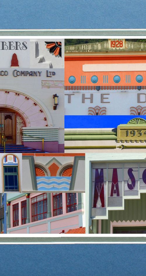 Art Deco Collage Napier by Robin Clarke