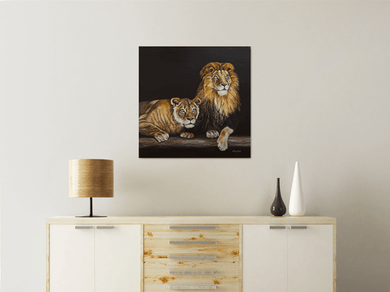 Pair of lions