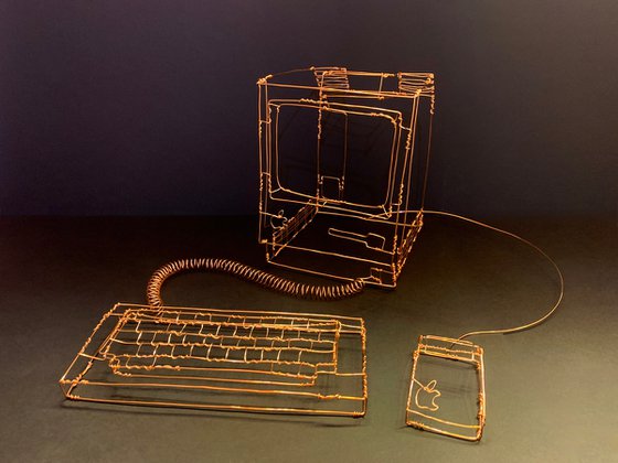 Apple Mac Computer Sculpture