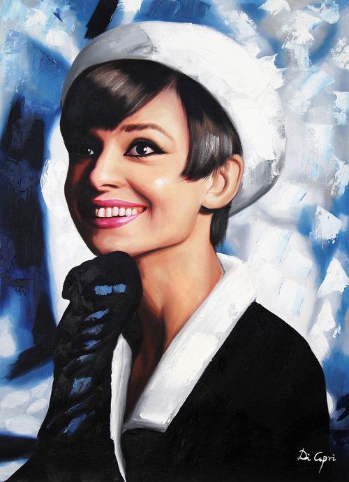 Audrey Hepburn Portrait “How to Steal a Million” by Di Capri