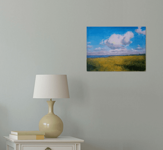 Landscape with a cloud